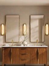 Auria Moon Alabaster Wall Light, detail view 13