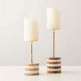 Lucen Reed Marble Candle Holder, detail view 13