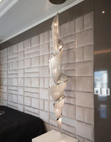 Calia Echo Aluminum Chandelier, detail view 3