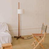 Evara Harbor Wood Floor Lamp, detail view 3