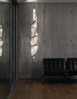 Calia Echo Aluminum Chandelier, detail view 9