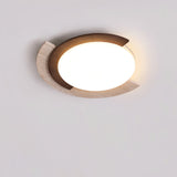 Orla Pine Travertine Ceiling Light, detail view 3