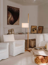 Evara Harbor Wood Floor Lamp, detail view 2