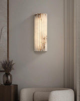 Amara Willow Alabaster Wall Light, detail view 17