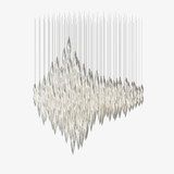 Flora Frost Glass Chandelier by Maison Velume