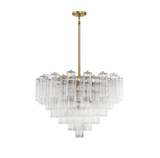 Nora Cloud Brass Chandelier, detail view 5