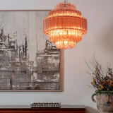 Pella Mist Glass Chandelier, detail view 2