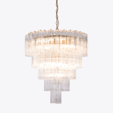 Riven Vale Glass Chandelier, detail view 9