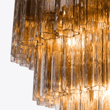 Riven Vale Glass Chandelier, detail view 13