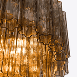 Riven Vale Glass Chandelier, detail view 14