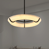 Alden Lark Alabaster Chandelier, detail view 3