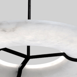Alden Lark Alabaster Chandelier, detail view 5
