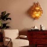 Orla Dune Glass Wall Light, detail view 2