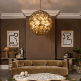 Clara Glow Glass Chandelier, detail view 2