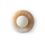 Oriel Field Travertine Wall Light, detail view 9
