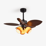 Sora Mist Glass Ceiling Fan by Maison Velume