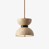 Thea Cove Travertine Pendant Light by Maison Velume