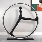 Isla Oak Resin Floor Lamp, detail view 2