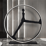 Isla Oak Resin Floor Lamp, detail view 3