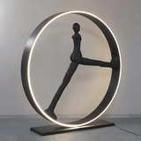 Isla Oak Resin Floor Lamp, detail view 5