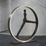 Isla Oak Resin Floor Lamp, detail view 6
