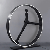 Isla Oak Resin Floor Lamp, detail view 7