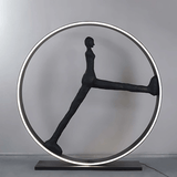 Isla Oak Resin Floor Lamp, detail view 8