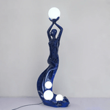 Jora Noir Metal Floor Lamp, detail view 7