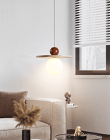 Evara Stone Travertine Pendant Light, detail view 5