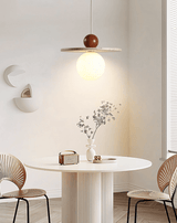 Evara Stone Travertine Pendant Light, detail view 6