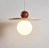 Evara Stone Travertine Pendant Light, detail view 10