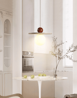 Evara Stone Travertine Pendant Light, detail view 15