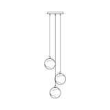 Cora Shore Alabaster Chandelier, detail view 49