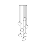 Cora Shore Alabaster Chandelier, detail view 51
