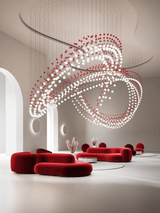Nella Echo Crystal Chandelier, detail view 3