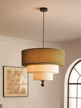 Dalia Line Fabric Pendant Light, detail view 18