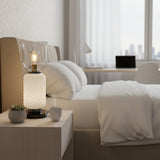 Aven Meadow Glass Table Lamp, detail view 3
