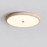 Niven Pine Travertine Ceiling Light, detail view 4