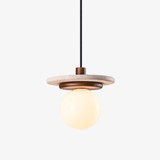 Alden Quartz Travertine Pendant Light by Maison Velume