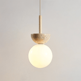 Avel Sol Travertine Pendant Light, detail view 10