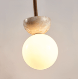 Avel Sol Travertine Pendant Light, detail view 6