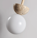 Avel Sol Travertine Pendant Light, detail view 7