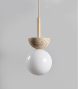 Avel Sol Travertine Pendant Light, detail view 8