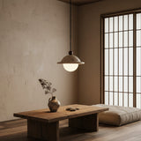 Ember Pearl Travertine Pendant Light, detail view 3