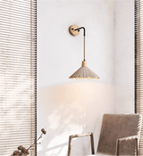 Sable Moss Wood Wall Light, detail view 3