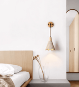 Sable Moss Wood Wall Light, detail view 5