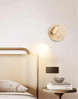 Faron Winter Travertine Wall Light, detail view 5