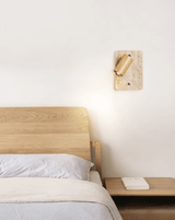 Faron Winter Travertine Wall Light, detail view 3