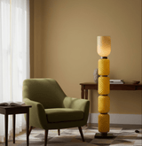 Solen Aster Travertine Floor Lamp, detail view 2