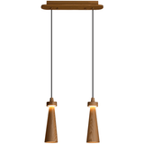 Elora Flint Wood Pendant Light, detail view 42